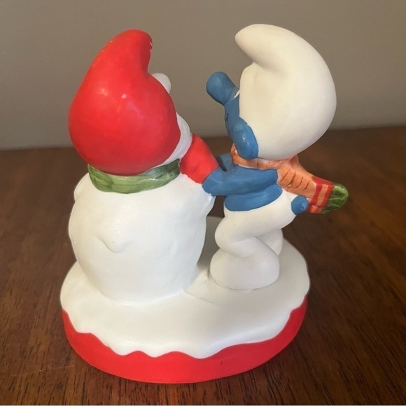 VINTAGE 1982 SMURF CHRISTMAS COLLECTABLES FIGURINE WALLACE BERRIE & CO. INC. - Picture 5 of 11